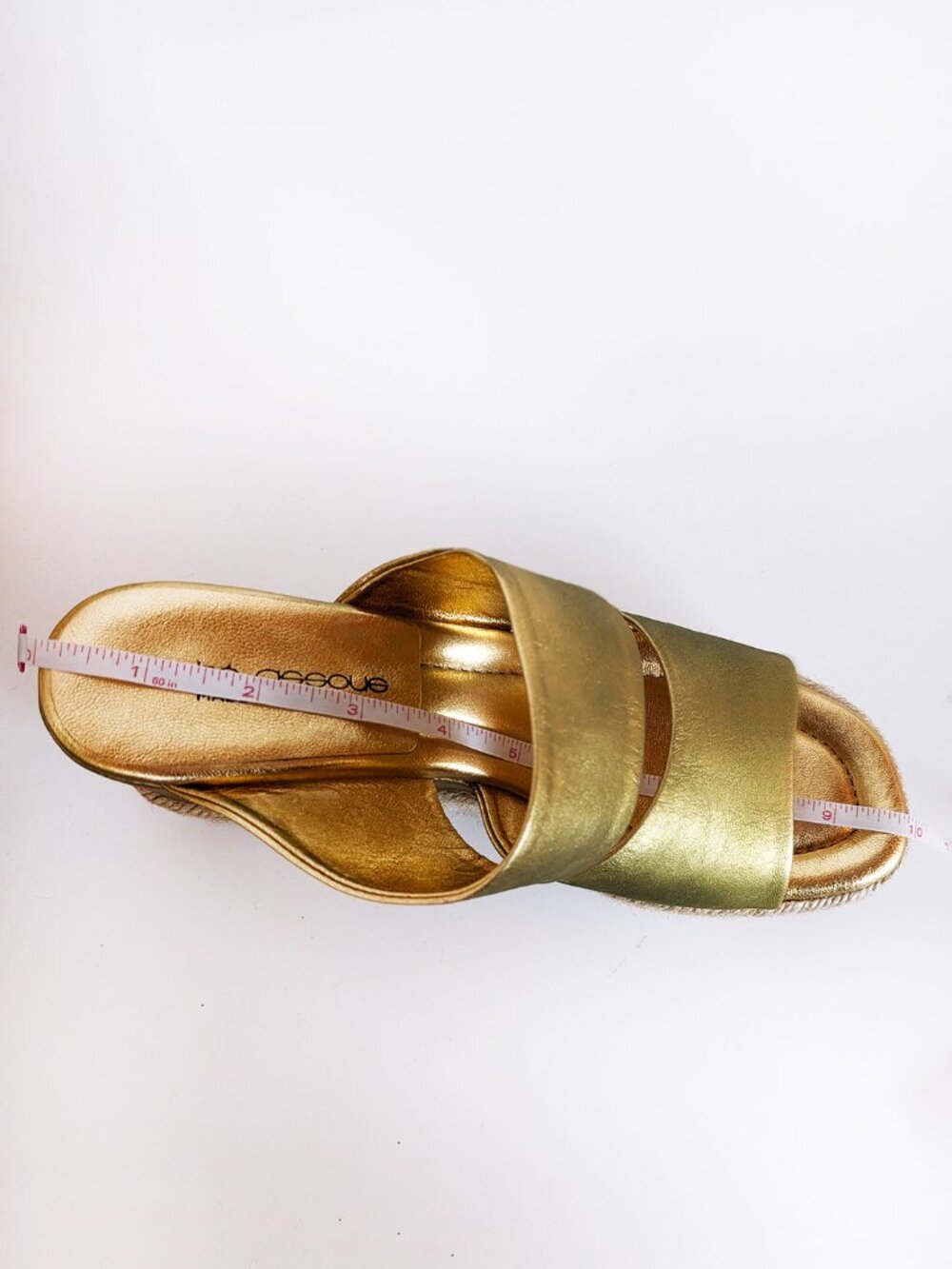 André Assous Leather Platform Wedge Sandal - Picture 7 of 11